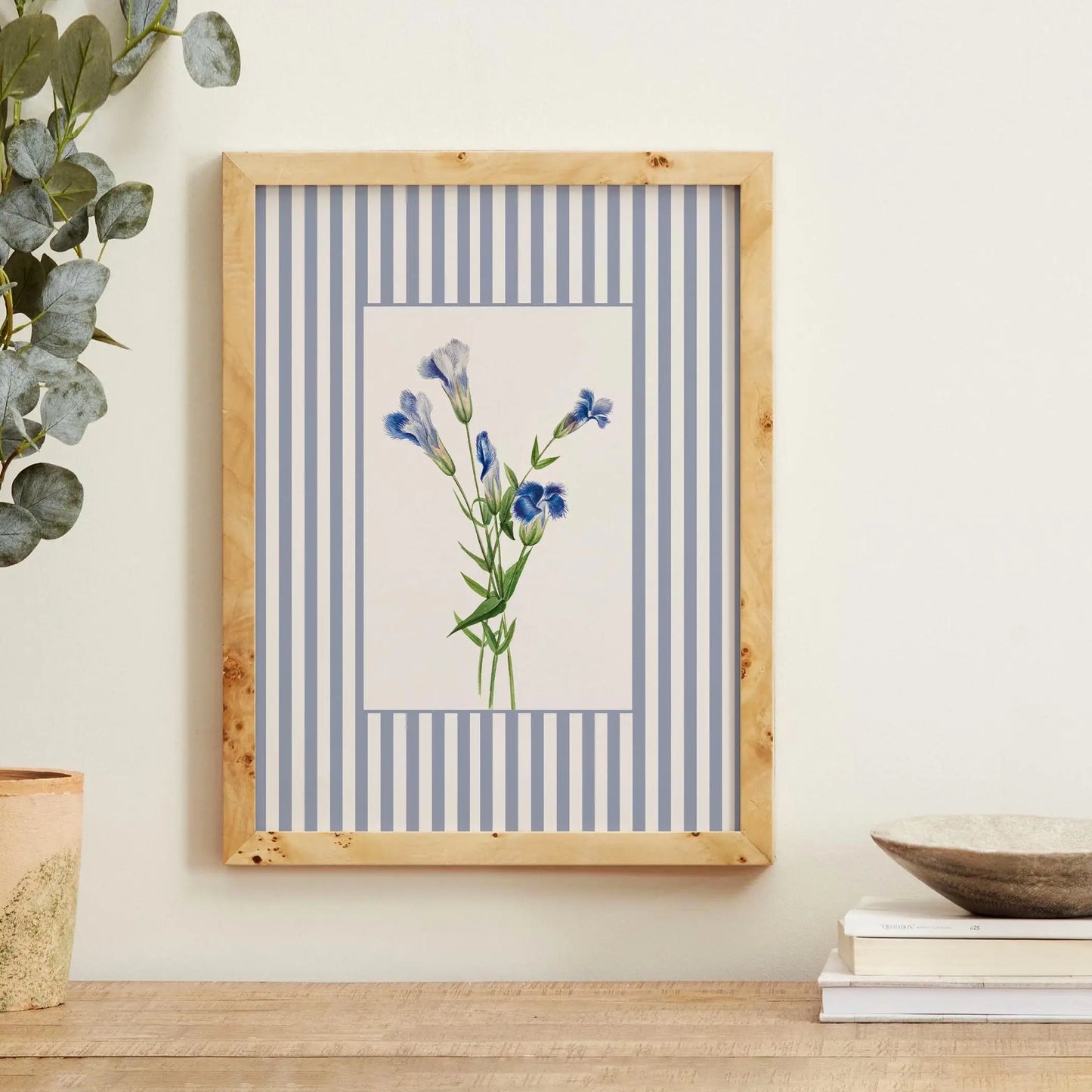 Botanical Striped Wall Art