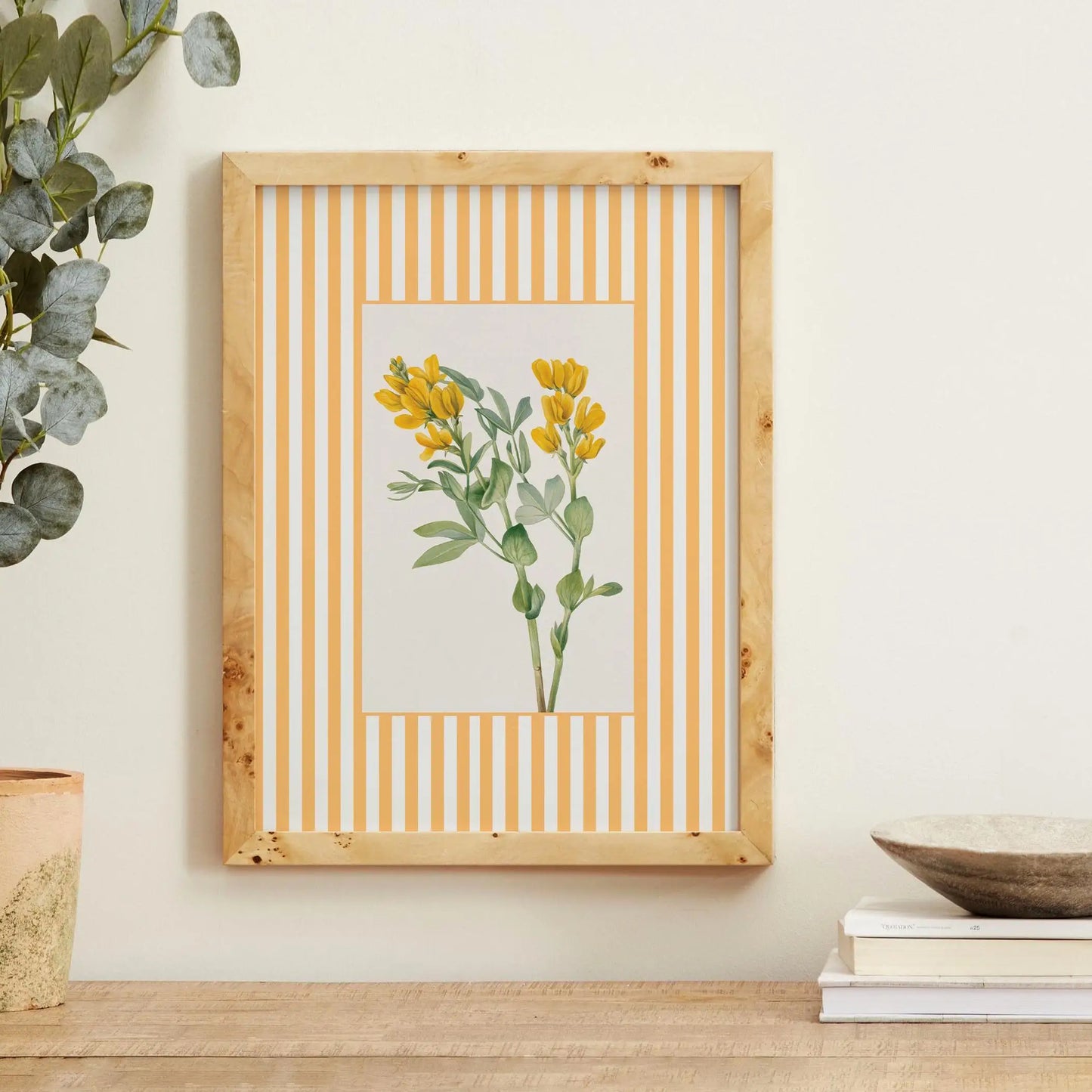 Botanical Striped Wall Art