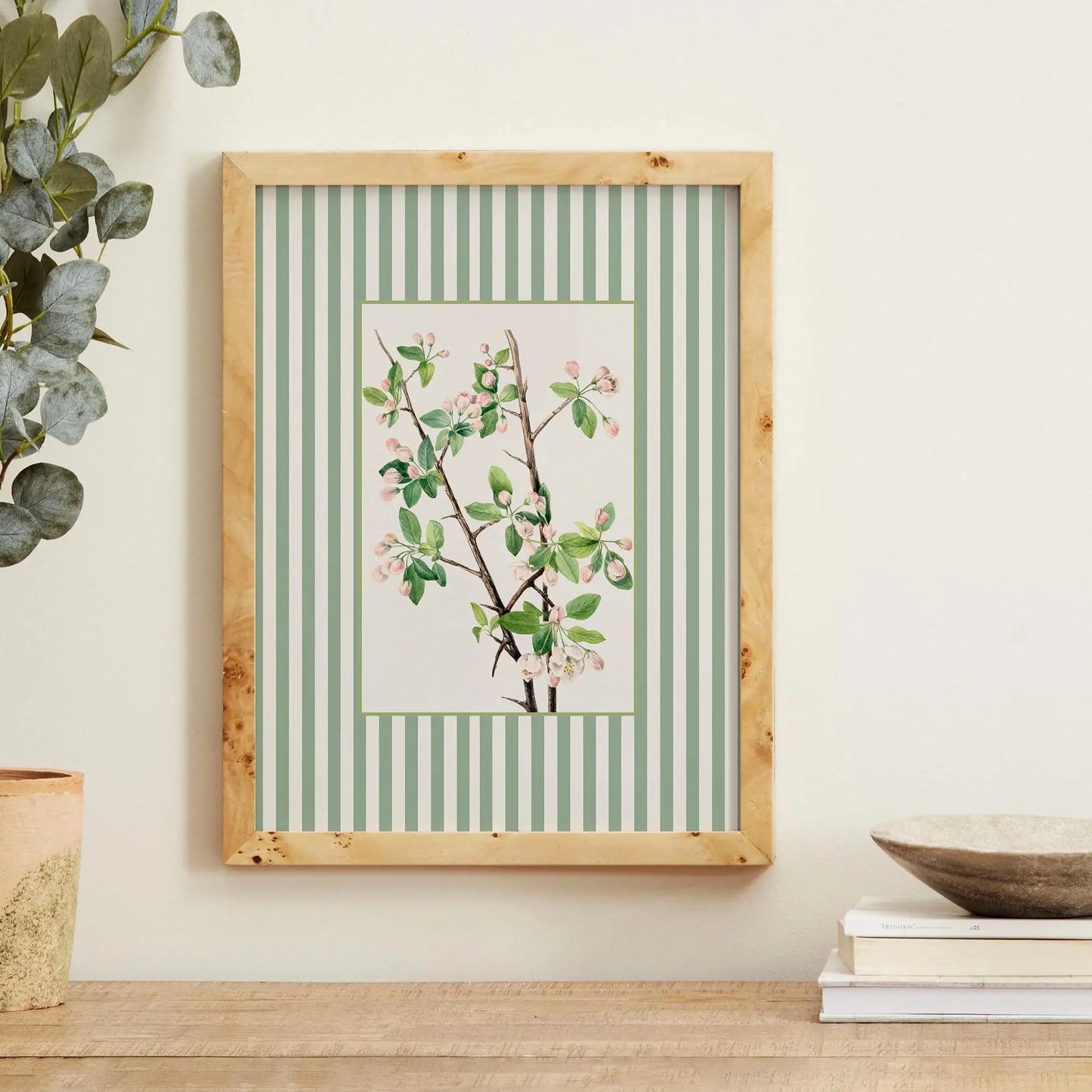 Botanical Striped Wall Art