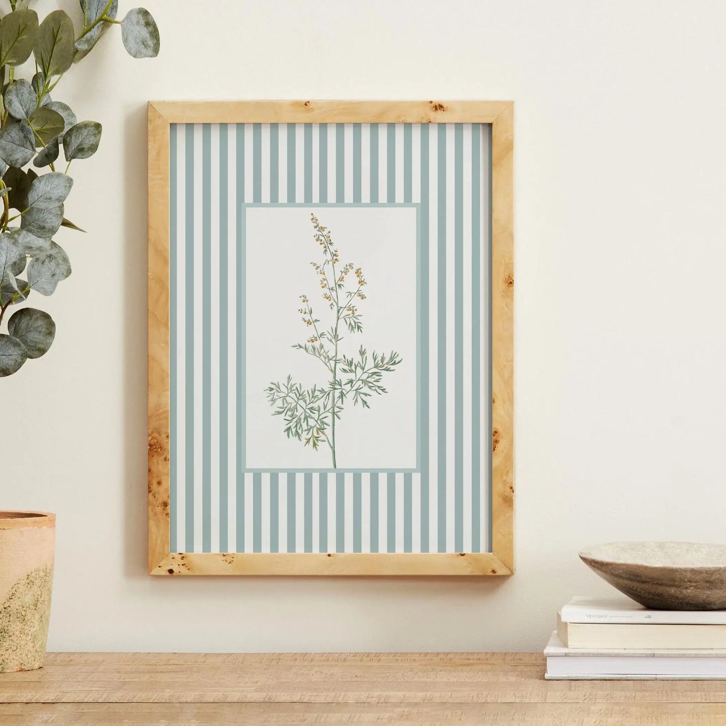 Botanical Striped Wall Art