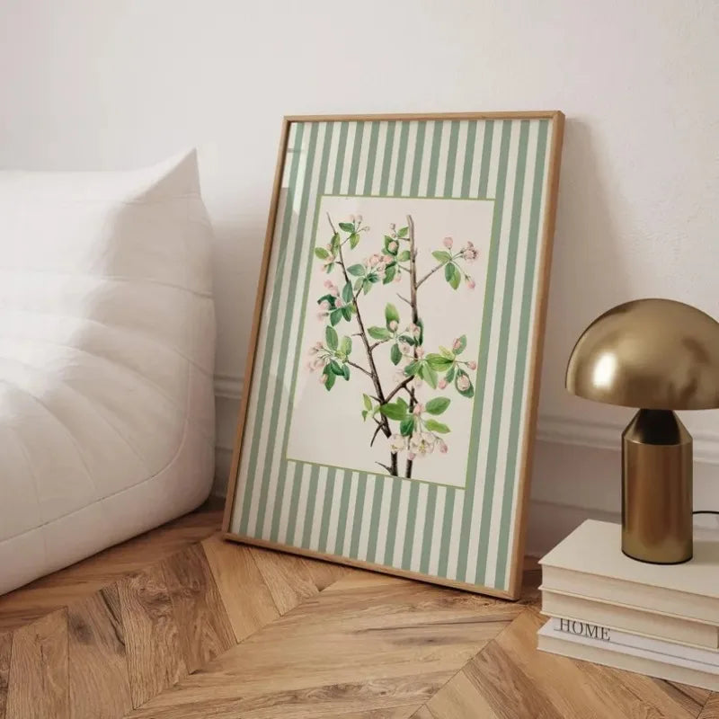 Botanical Striped Wall Art