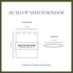 Scallop Match Pot | Match Striker