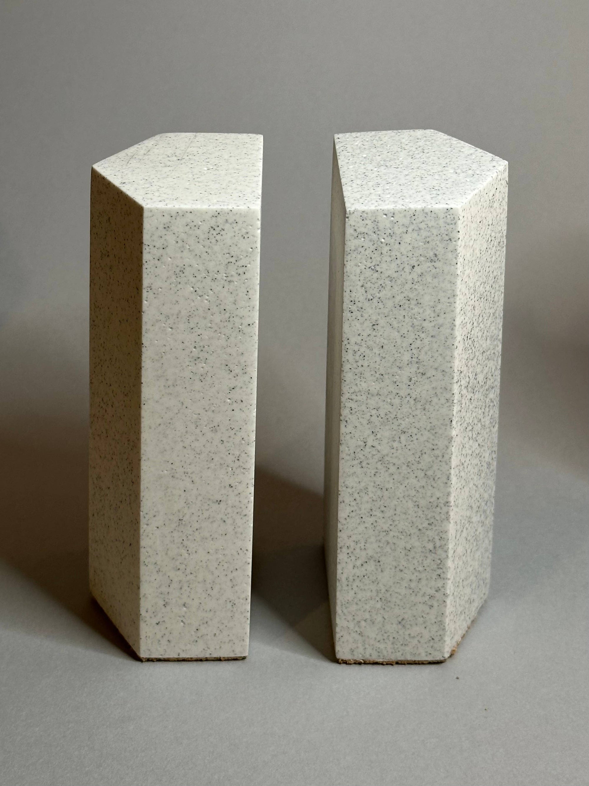 Speckled Beige Bookends stone