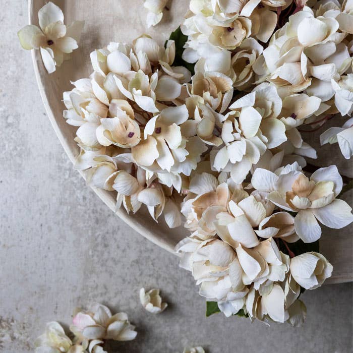 Faux Blush Cream Hydrangea