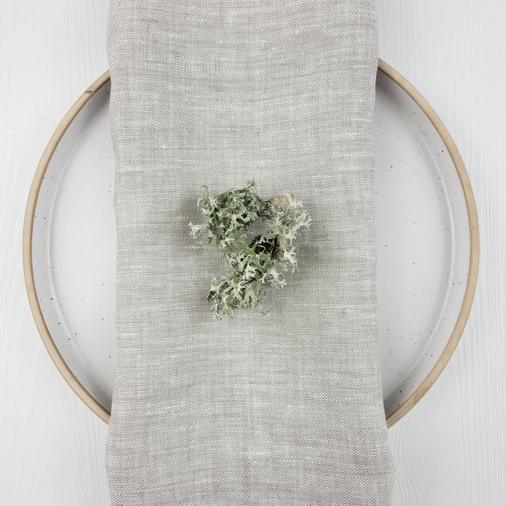 Natural Linen Napkins | Grey