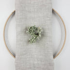 Natural Linen Napkins | Grey