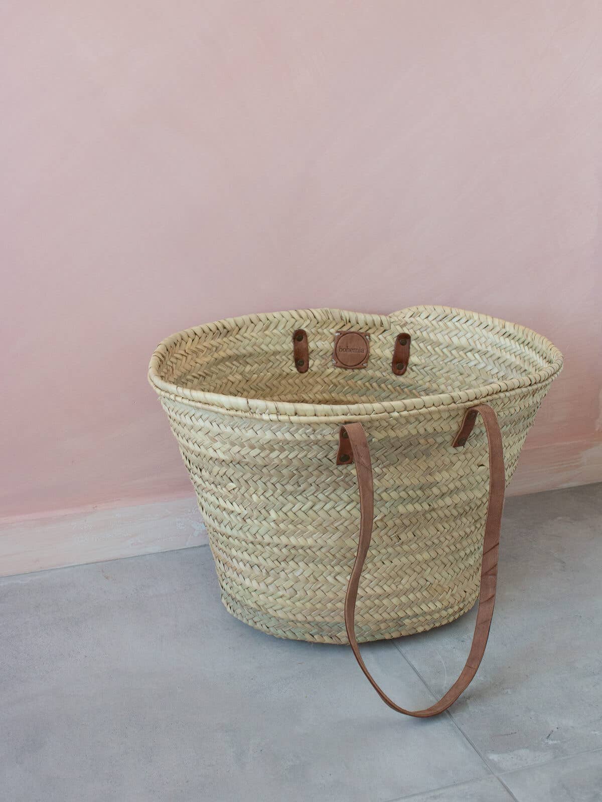 Natural Woven Wicker Storage Styling Bag