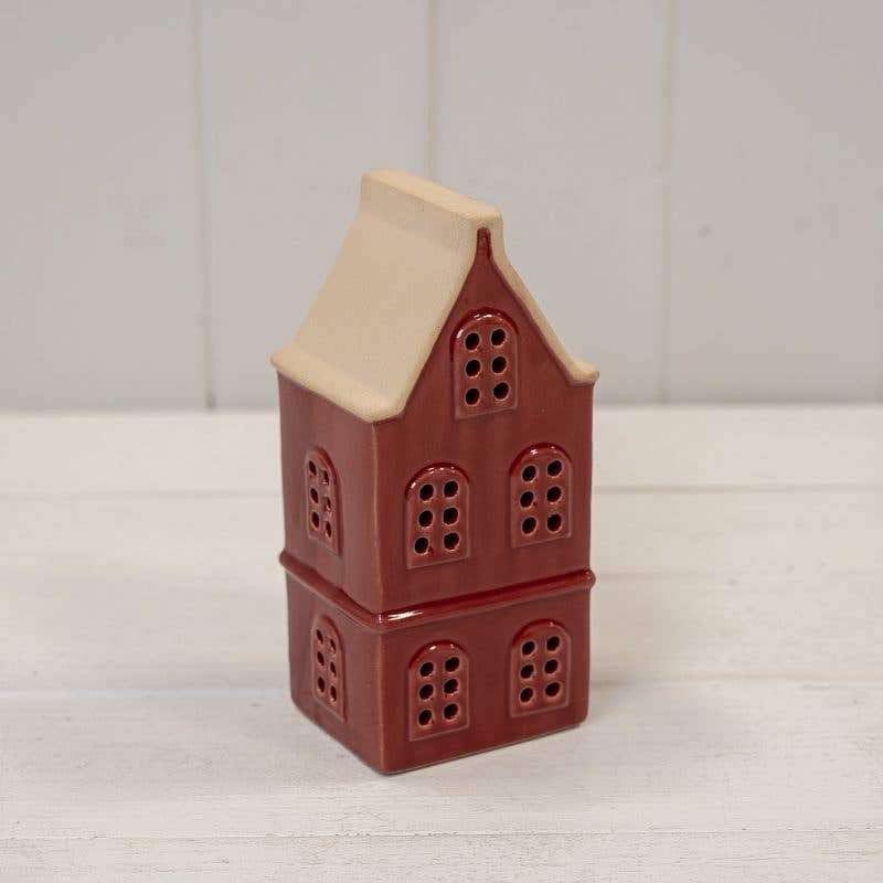 Ceramic Light up House | Red