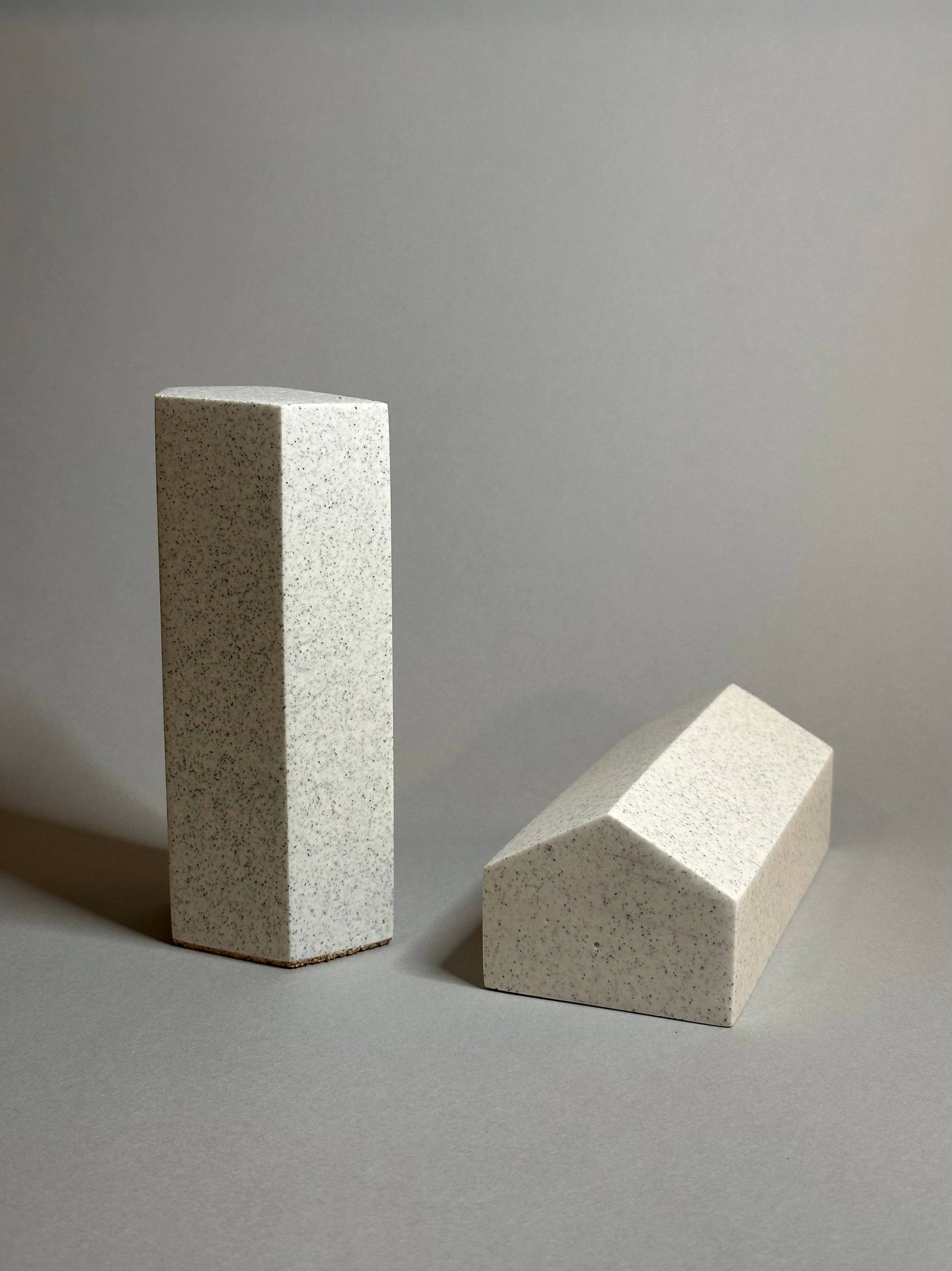 Speckled Beige Bookends stone