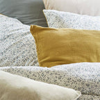 Grey white and blue Animal Print Duvet Bedding