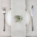 Natural Linen Napkins | Grey