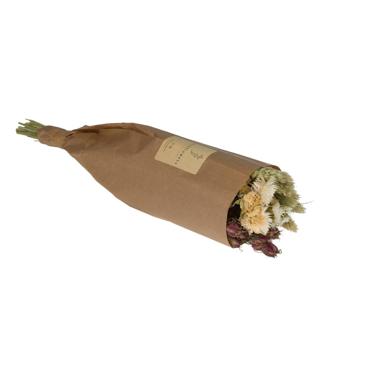 Cream and Natural Dried Wildflower bunch Bouquet