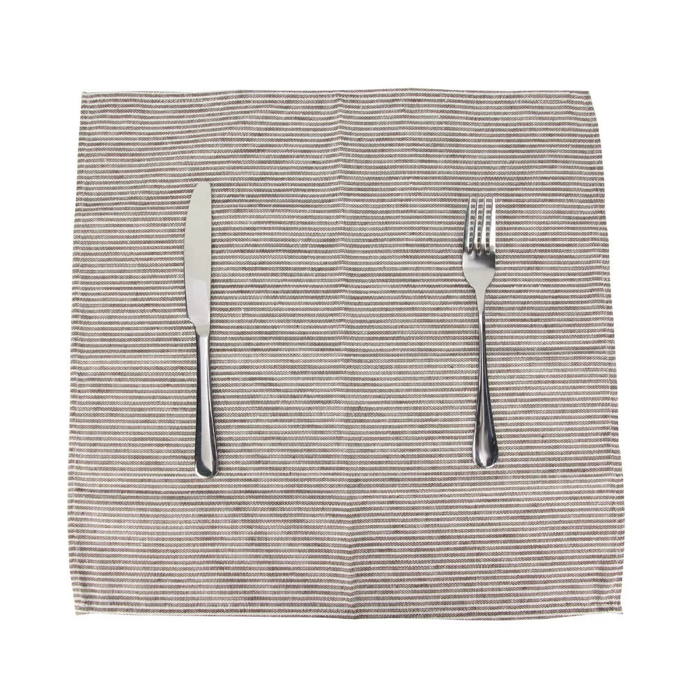 Striped Cotton Linen Napkins | 12 Set