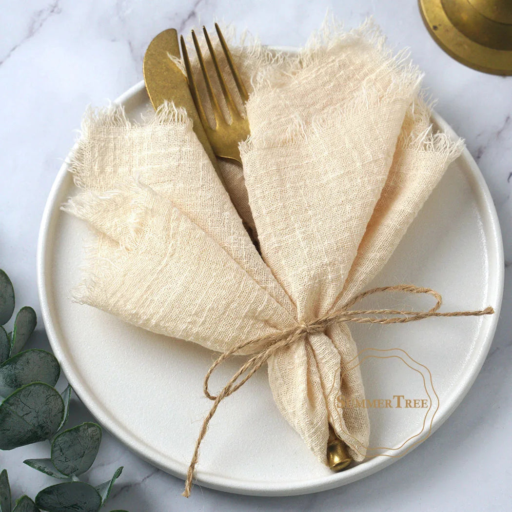 Cotton Muslin Napkins | 10 Pack