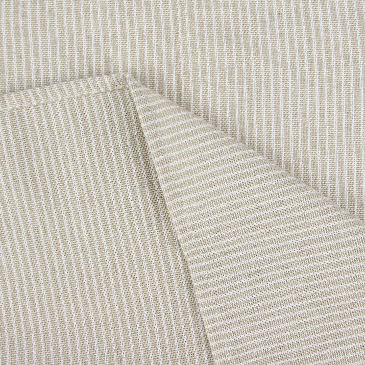 Striped Cotton Linen Napkins | 12 Set