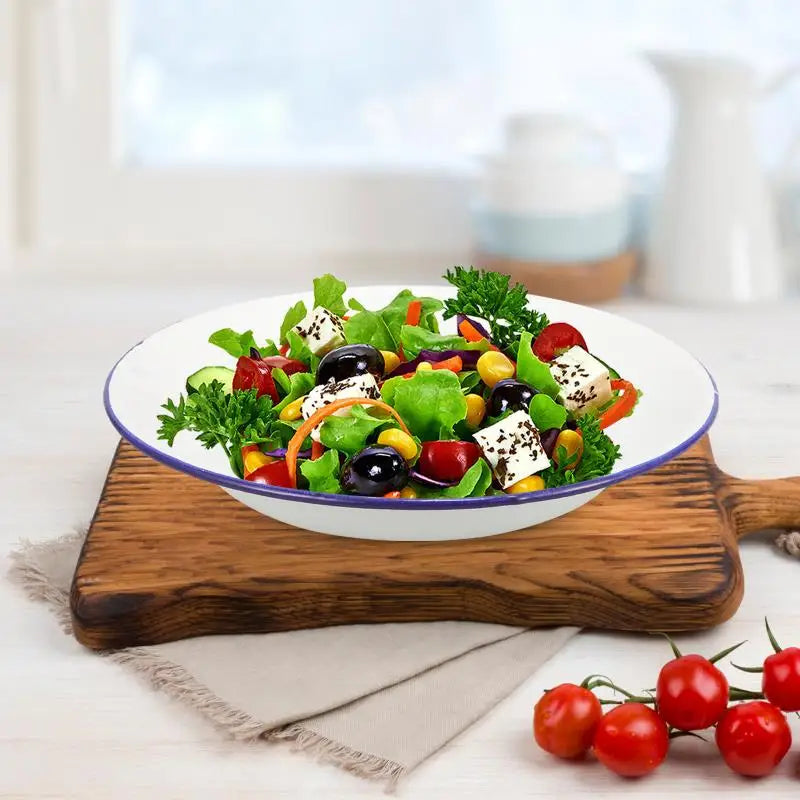 Classic Enamel Plate Set