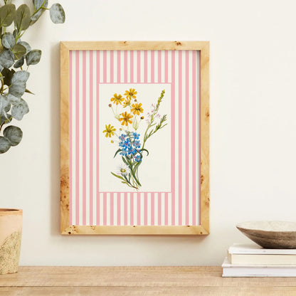 Botanical Striped Wall Art