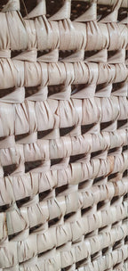 Wicker Storage Trunk Woven Beige