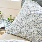 Grey white and blue Animal Print Duvet Bedding