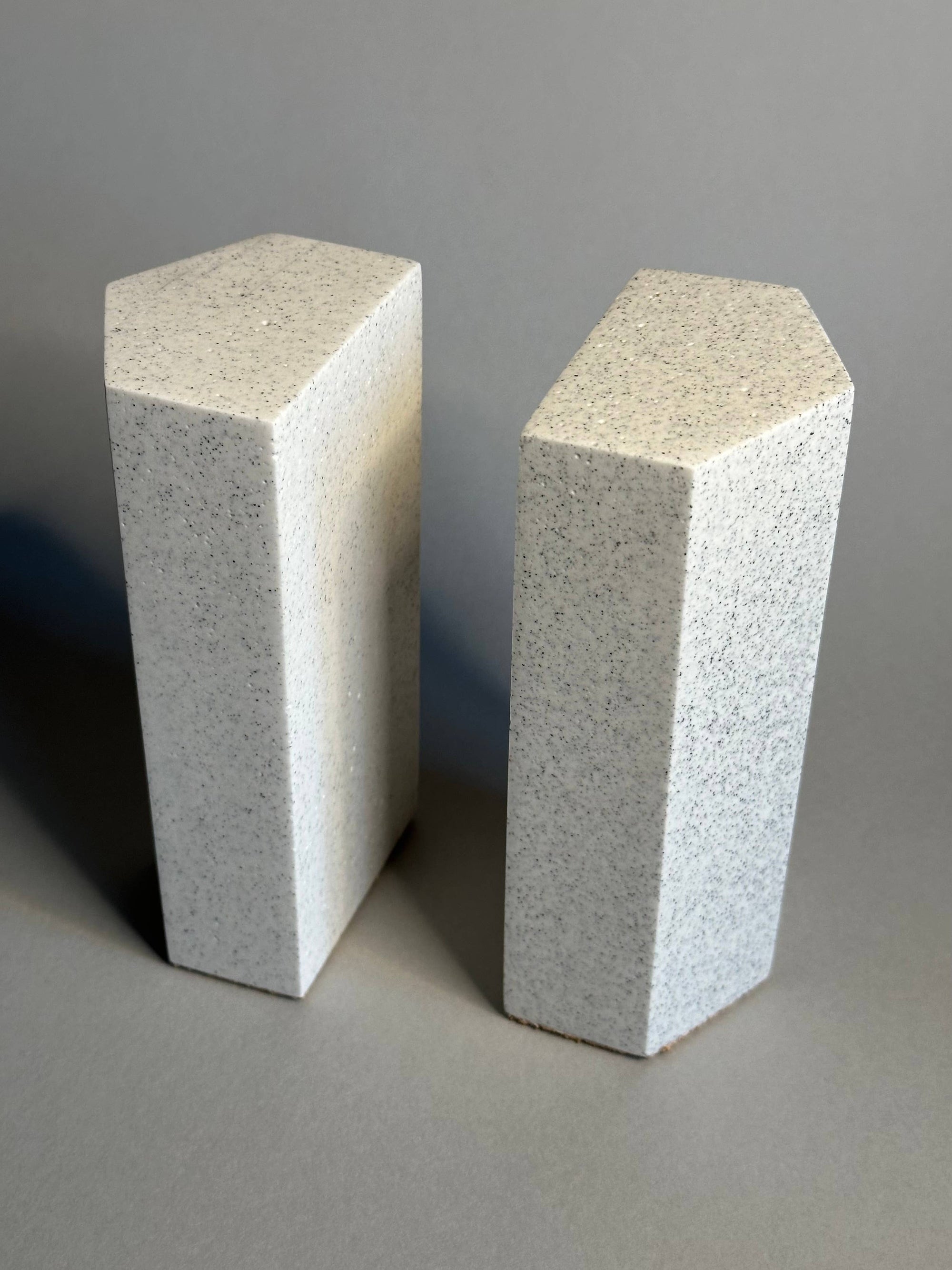 Speckled Beige Bookends stone