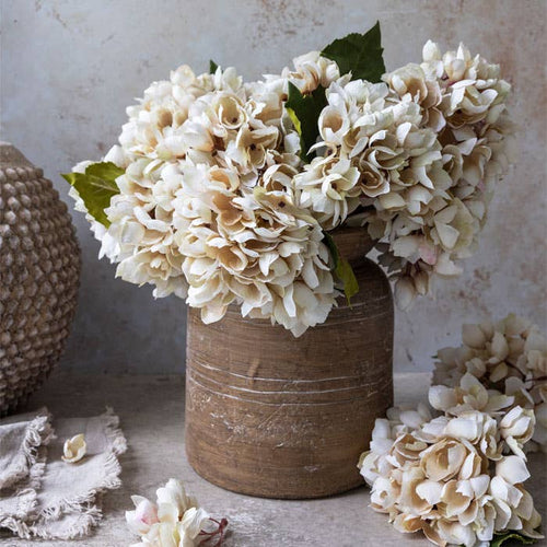 Faux Blush Cream Hydrangea