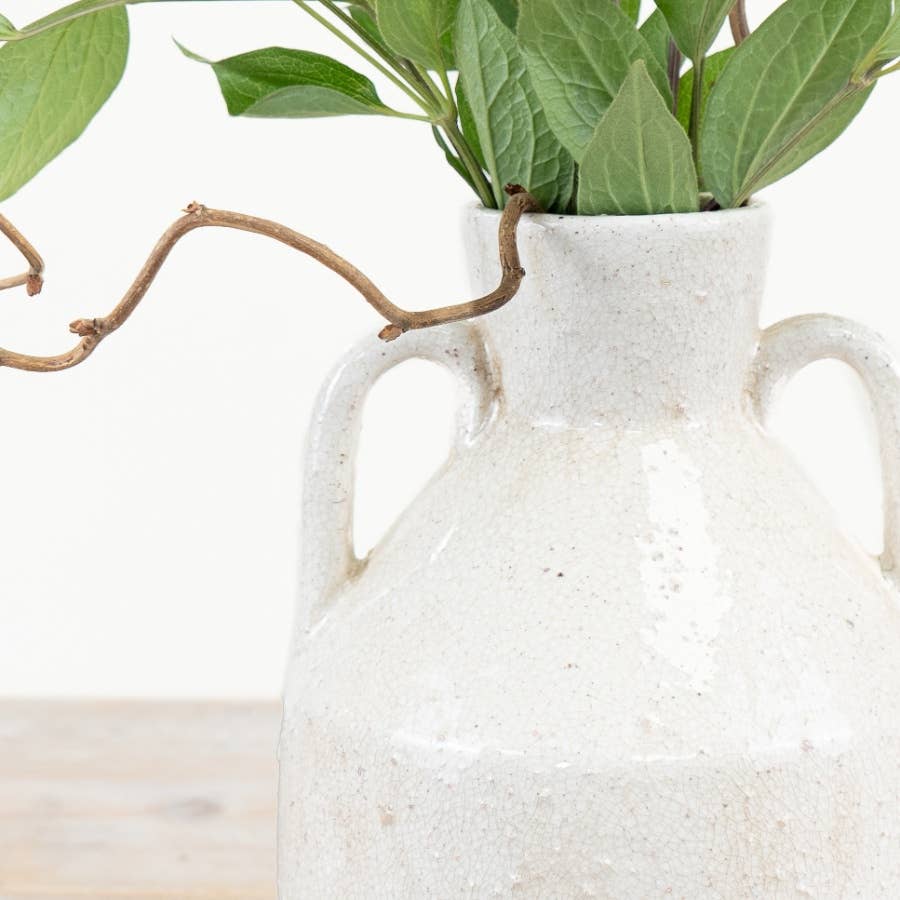 White Handmade Vase