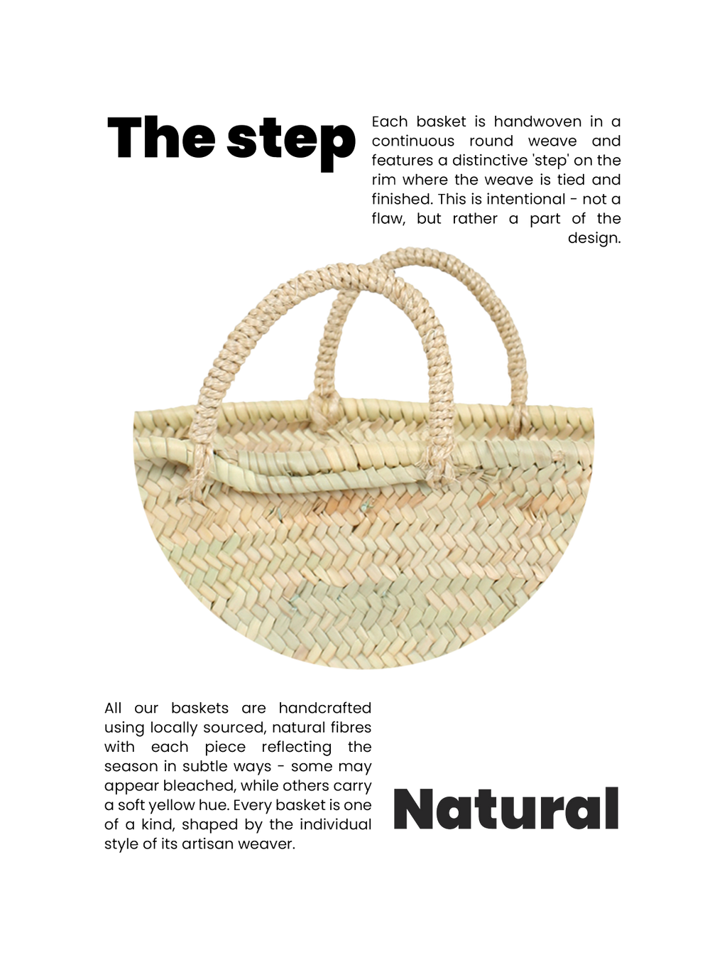Natural Woven Wicker Storage Styling Bag