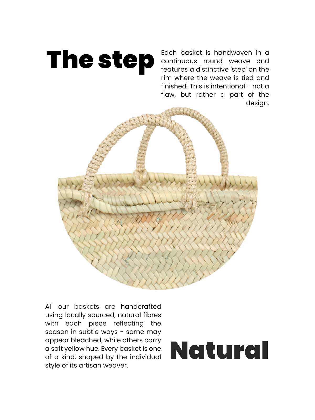 Natural Woven Wicker Storage Styling Bag